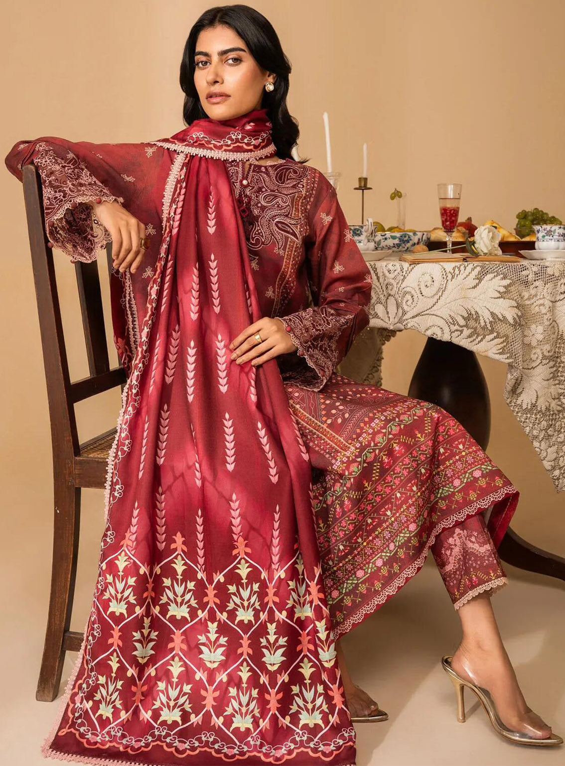 Izabel by Aabyaan Embroidered Linen Suit Unstitched 3 Piece - ABY24IZ AZ-09 TAHLIA Izabel by Aabyaan Embroidered Linen Suit Unstitched 3 Piece - ABY24IZ AZ-09 TAHLIA