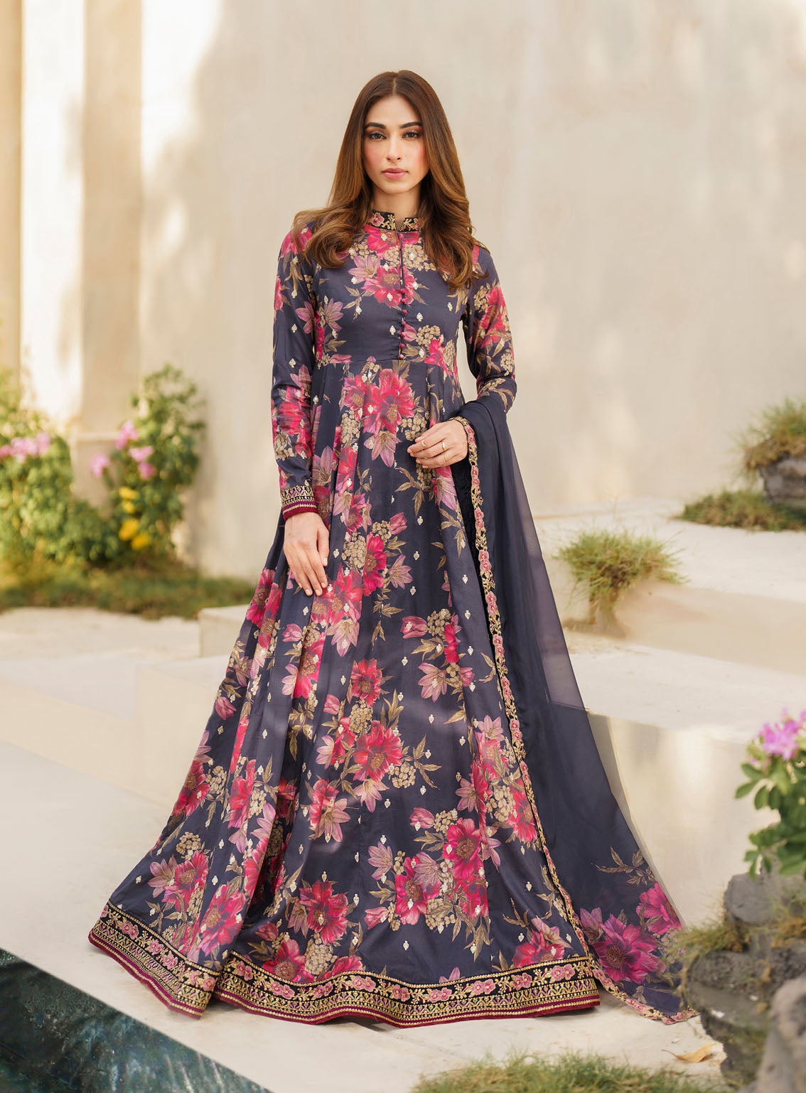 Iznik Embroidered Lawn Suits Unstitched 3 Piece - IZ24FL SFL-12 RESPLENDENCE Iznik Embroidered Lawn Suits Unstitched 3 Piece - IZ24FL SFL-12 RESPLENDENCE