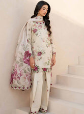 Iznik Embroidered Lawn Suits Unstitched 3 Piece - IZ25EE EFL-05