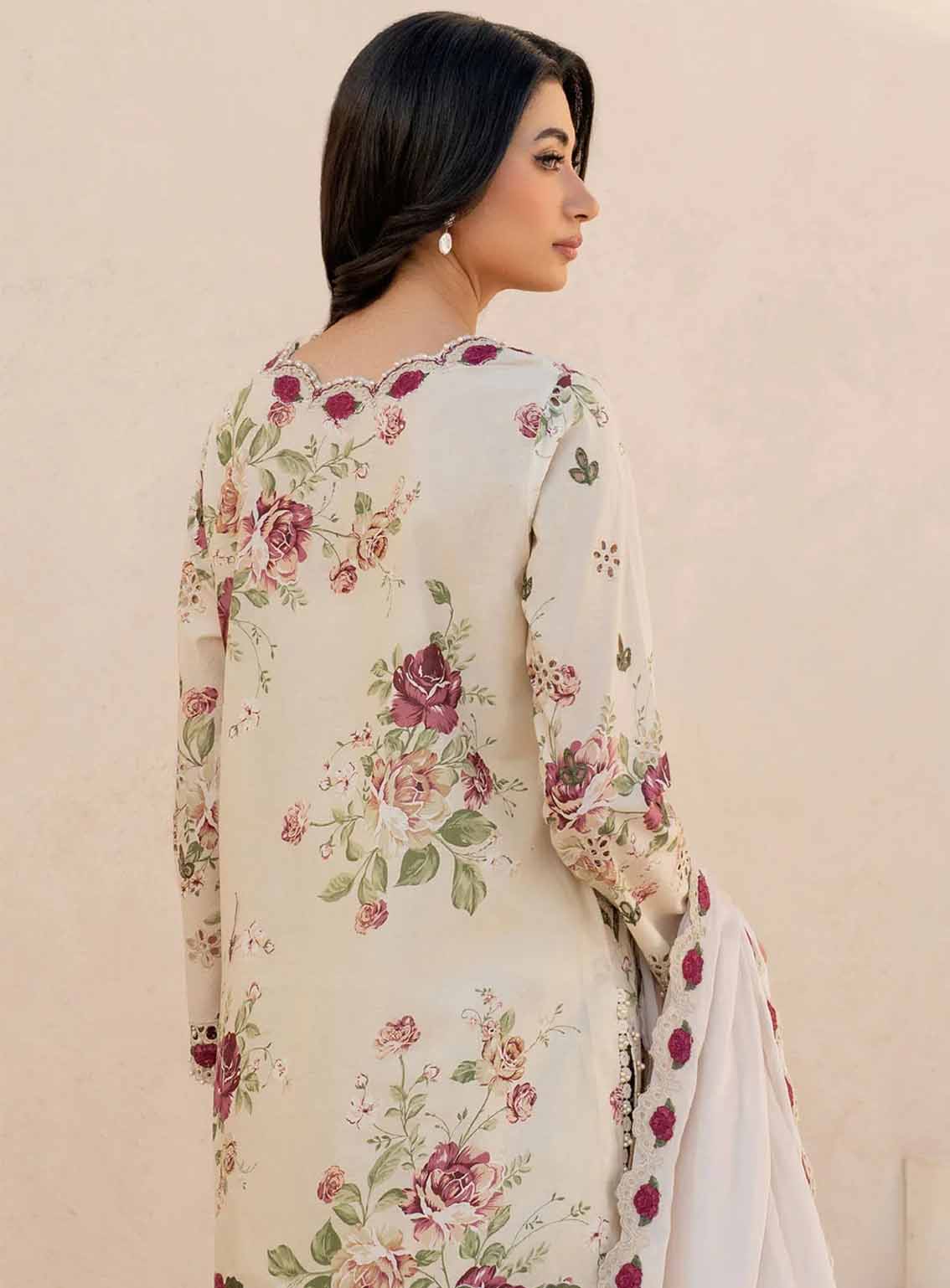 Iznik Embroidered Lawn Suits Unstitched 3 Piece - IZ25EE EFL-05 Iznik Embroidered Lawn Suits Unstitched 3 Piece - IZ25EE EFL-05