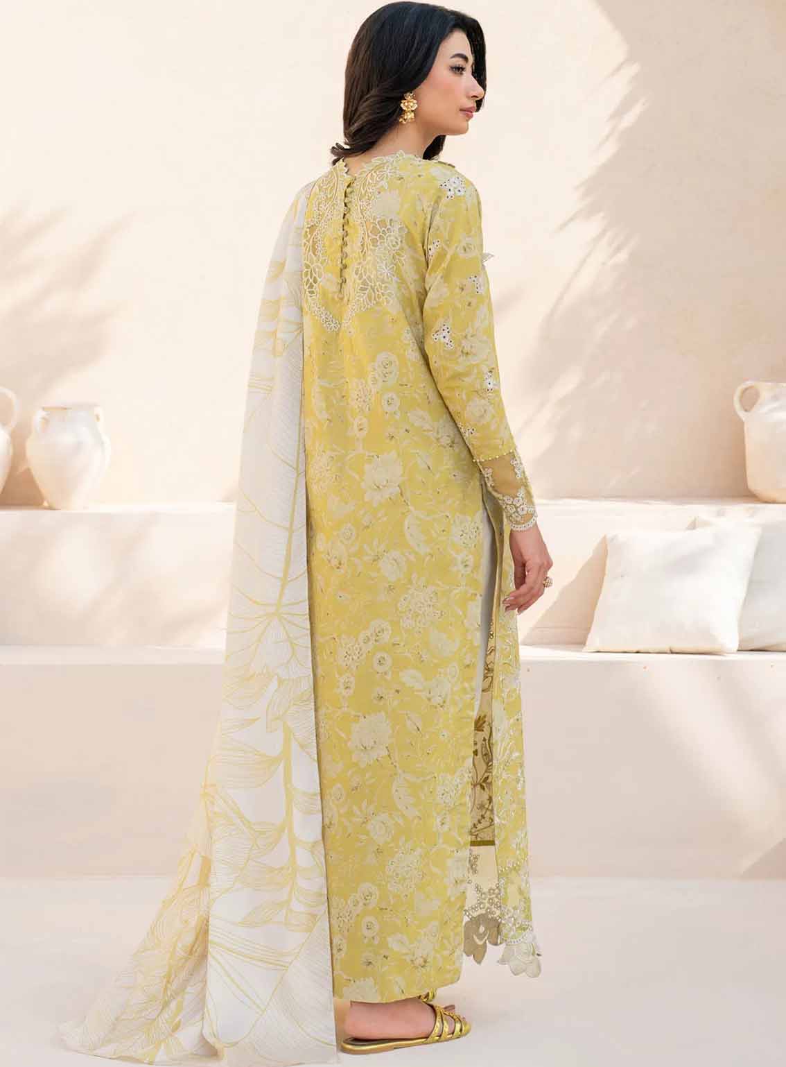 Iznik Embroidered Lawn Suits Unstitched 3 Piece - IZ25EE EFL-08 Iznik Embroidered Lawn Suits Unstitched 3 Piece - IZ25EE EFL-08