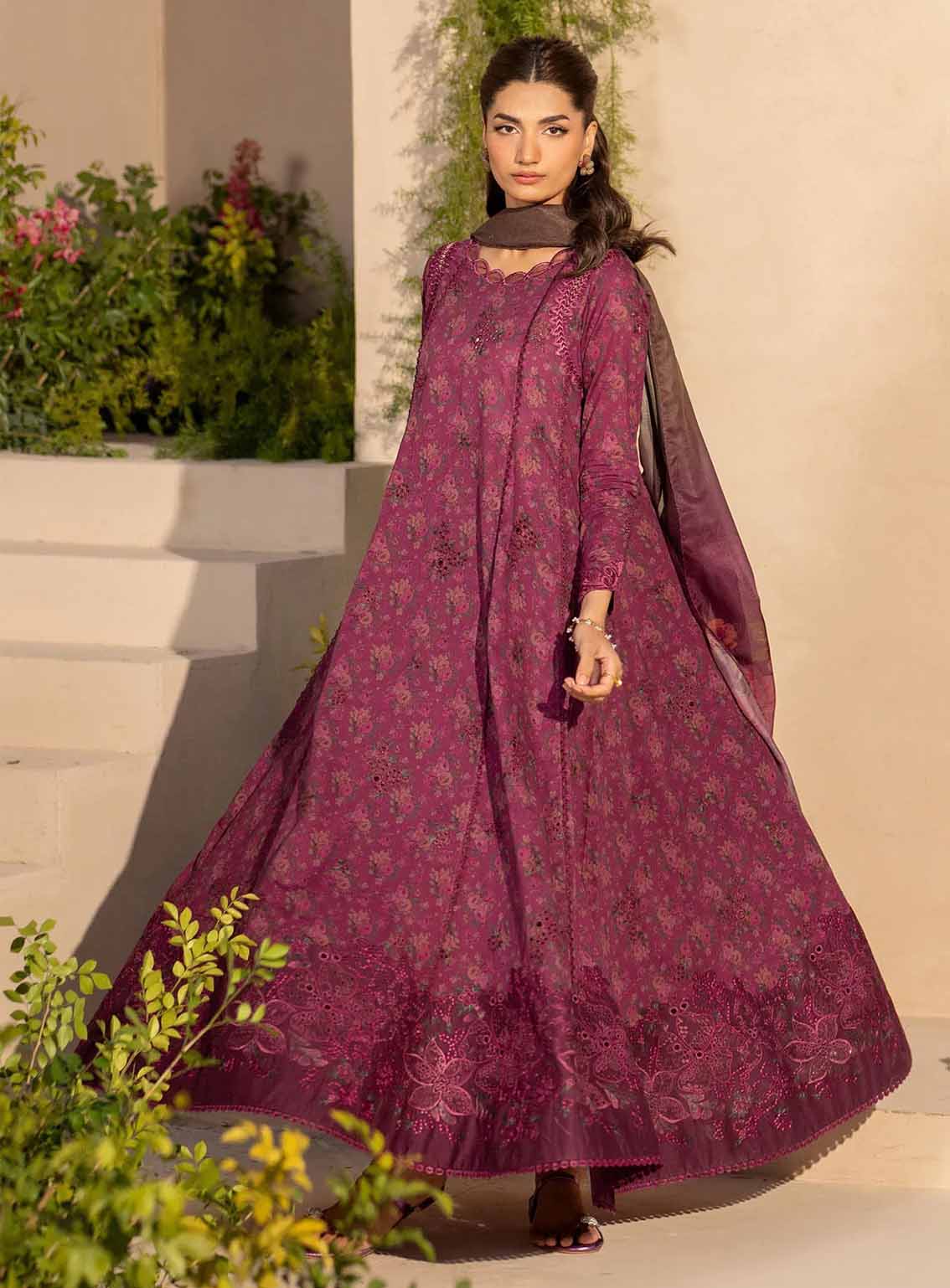 Iznik Embroidered Lawn Suits Unstitched 3 Piece - IZ25EE EFL-09 Iznik Embroidered Lawn Suits Unstitched 3 Piece - IZ25EE EFL-09