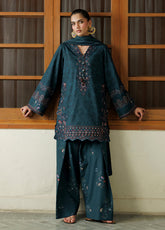 Iznik Embroidered Viscose Linen 3 Piece Unstitched Suit IZ26PFV D-IPF-21