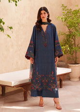 Iznik Festive Embroidered Lawn 3 Piece Unstitched Suit IZ26EEL D-EL-01