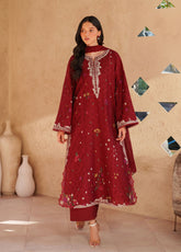Iznik Festive Embroidered Lawn 3 Piece Unstitched Suit IZ26EEL D-EL-02