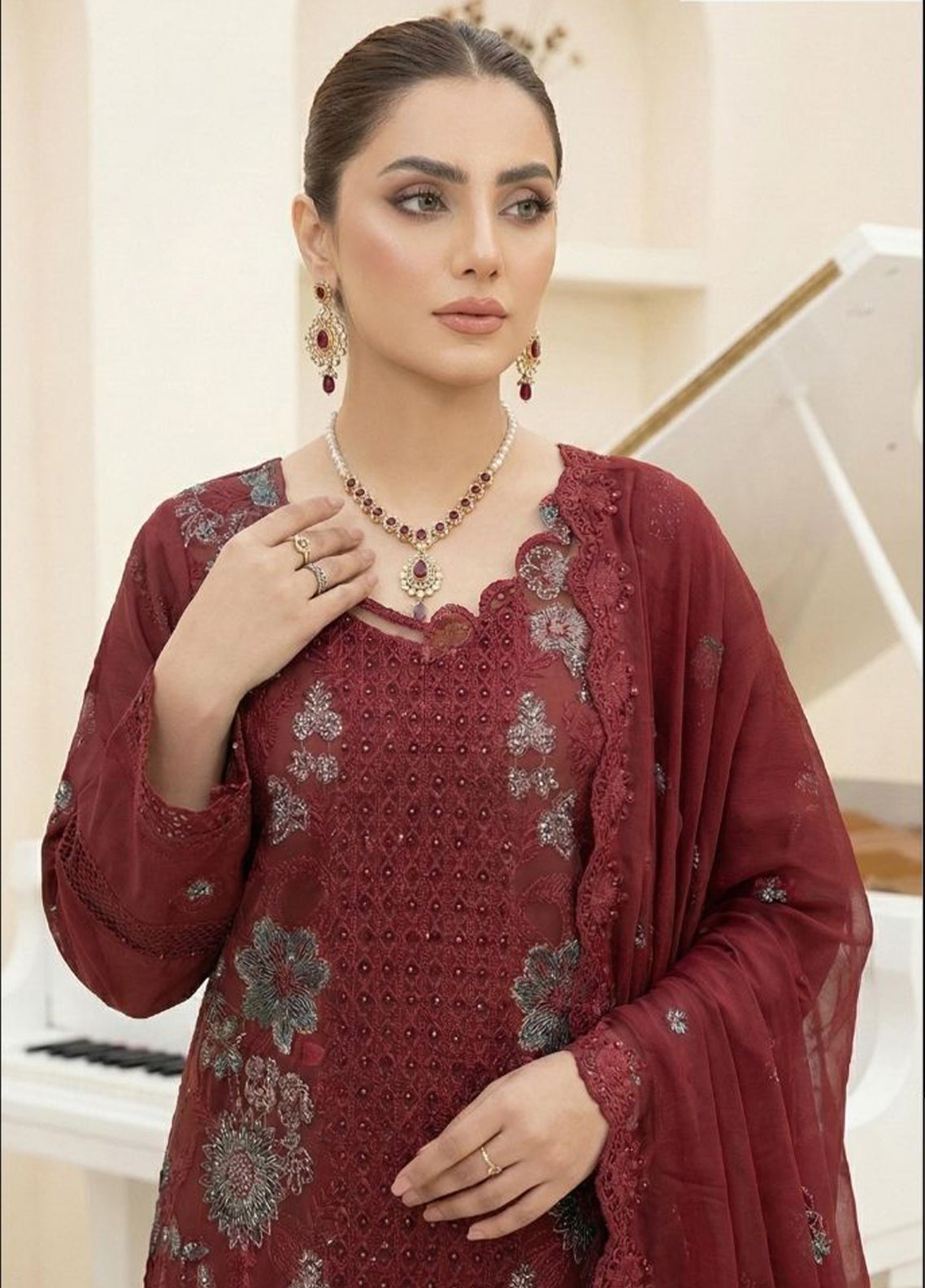 Jaan-E-Jaana By Noorjahan Embroidered Lawn 3 Piece Unstitched Suit NJ26JJ D-01 Jaan-E-Jaana By Noorjahan Embroidered Lawn 3 Piece Unstitched Suit NJ26JJ D-01