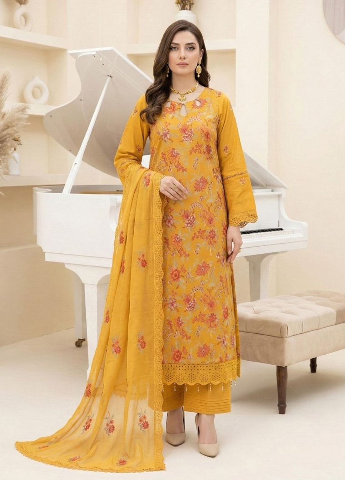 Jaan-E-Jaana By Noorjahan Embroidered Lawn 3 Piece Unstitched Suit NJ26JJ D-02 Jaan-E-Jaana By Noorjahan Embroidered Lawn 3 Piece Unstitched Suit NJ26JJ D-02