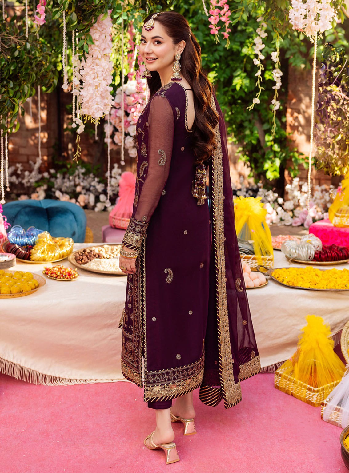 Jag Mag By Asim Jofa Embroidered Chiffon Suits Unstitched 3 Piece - AJ24JM AJMJ-02 Jag Mag By Asim Jofa Embroidered Chiffon Suits Unstitched 3 Piece - AJ24JM AJMJ-02