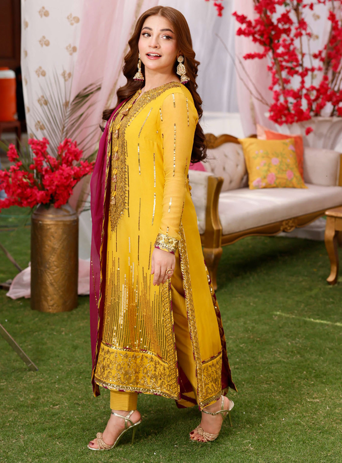 Jag Mag By Asim Jofa Embroidered Chiffon Suits Unstitched 3 Piece - AJ24JM AJMJ-20 Jag Mag By Asim Jofa Embroidered Chiffon Suits Unstitched 3 Piece - AJ24JM AJMJ-20