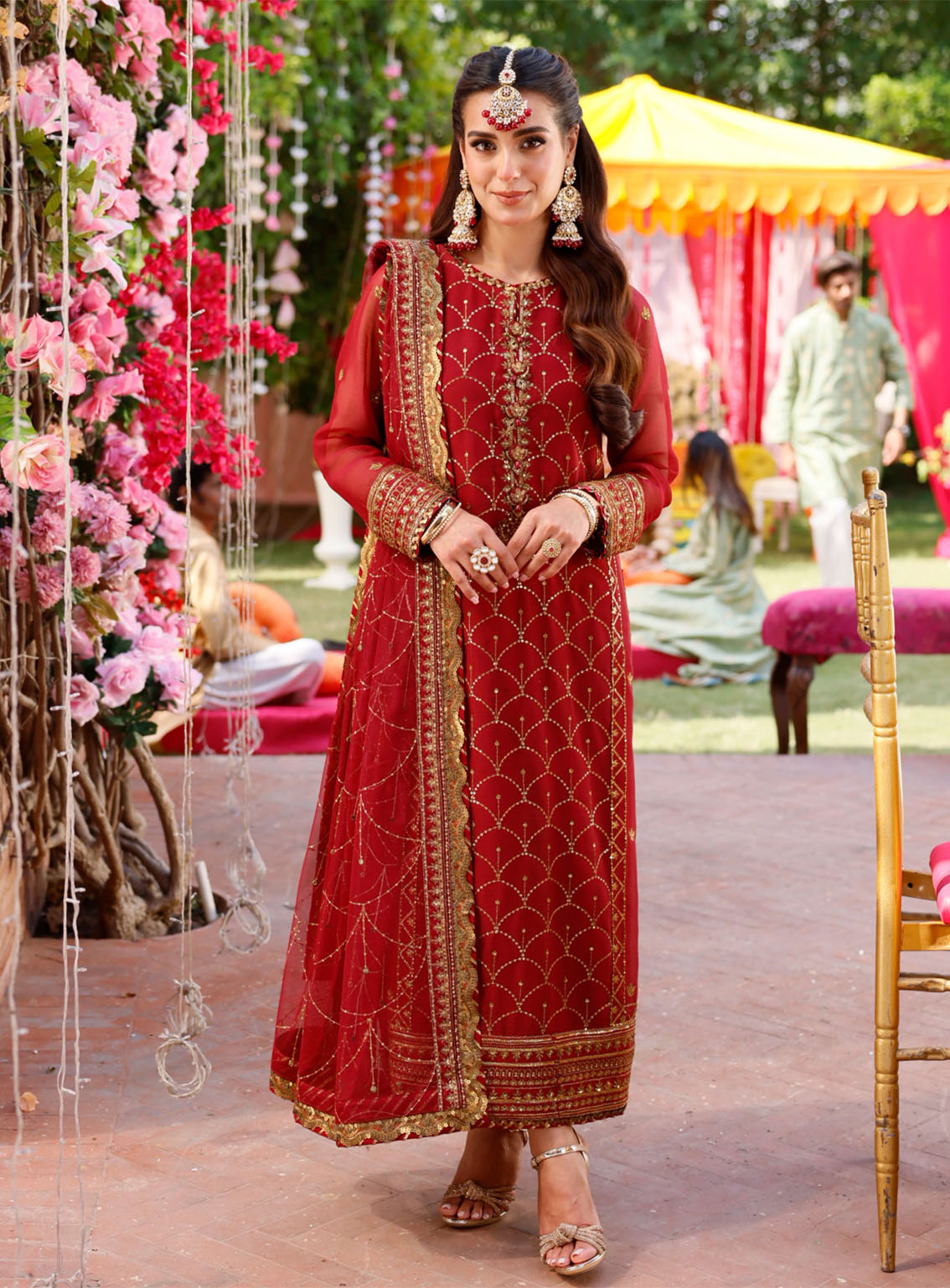 Jag Mag By Asim Jofa Embroidered Chiffon Suits Unstitched 3 Piece - AJ24JM AJMJ-28 Jag Mag By Asim Jofa Embroidered Chiffon Suits Unstitched 3 Piece - AJ24JM AJMJ-28