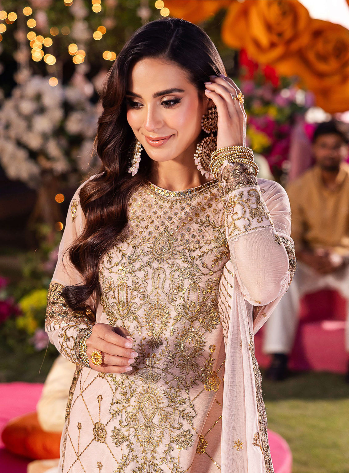 Jag Mag By Asim Jofa Embroidered Net Suits Unstitched 3 Piece - AJ24JM AJMJ-05 Jag Mag By Asim Jofa Embroidered Net Suits Unstitched 3 Piece - AJ24JM AJMJ-05
