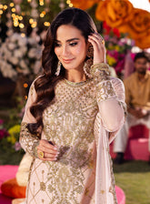 Jag Mag By Asim Jofa Embroidered Net Suits Unstitched 3 Piece - AJ24JM AJMJ-05