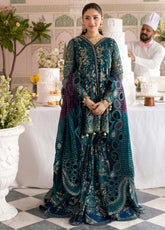 Jhoomro By Nureh Luxury Embroidered Chiffon 3 Piece Unstitched Suit NU26JLF D-NL-94 AMANIA