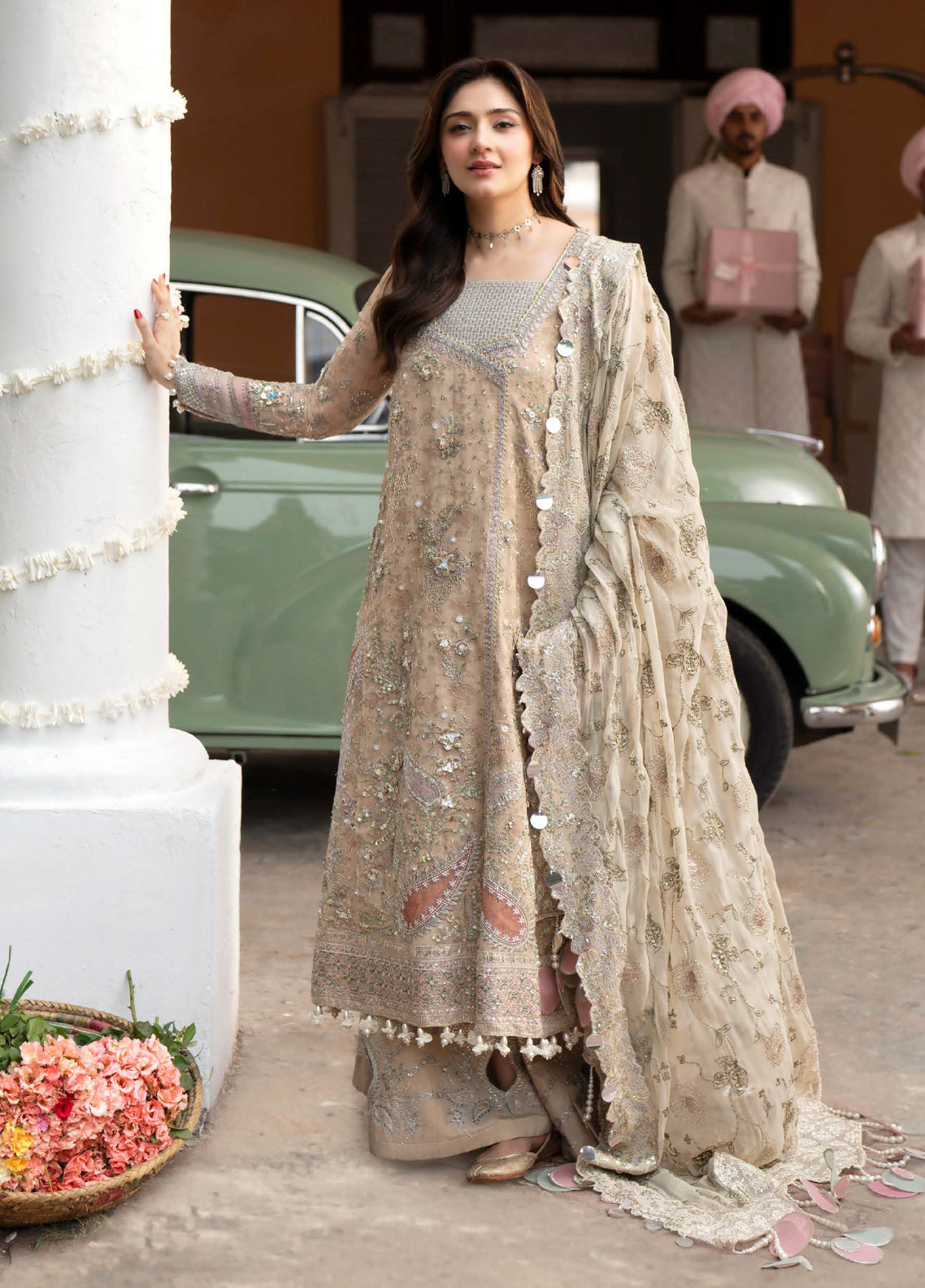 Jhoomro By Nureh Luxury Embroidered Chiffon 3 Piece Unstitched Suit NU26JLF D-NL-96 IZEL Jhoomro By Nureh Luxury Embroidered Chiffon 3 Piece Unstitched Suit NU26JLF D-NL-96 IZEL