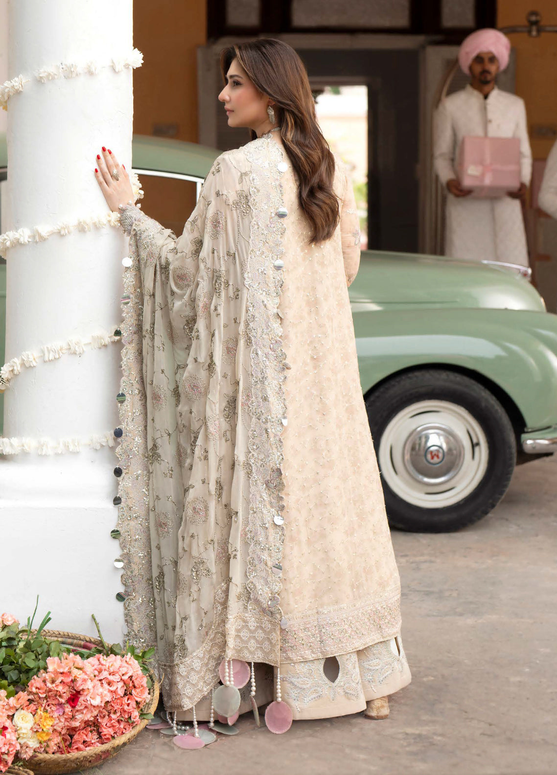 Jhoomro By Nureh Luxury Embroidered Chiffon 3 Piece Unstitched Suit NU26JLF D-NL-96 IZEL Jhoomro By Nureh Luxury Embroidered Chiffon 3 Piece Unstitched Suit NU26JLF D-NL-96 IZEL