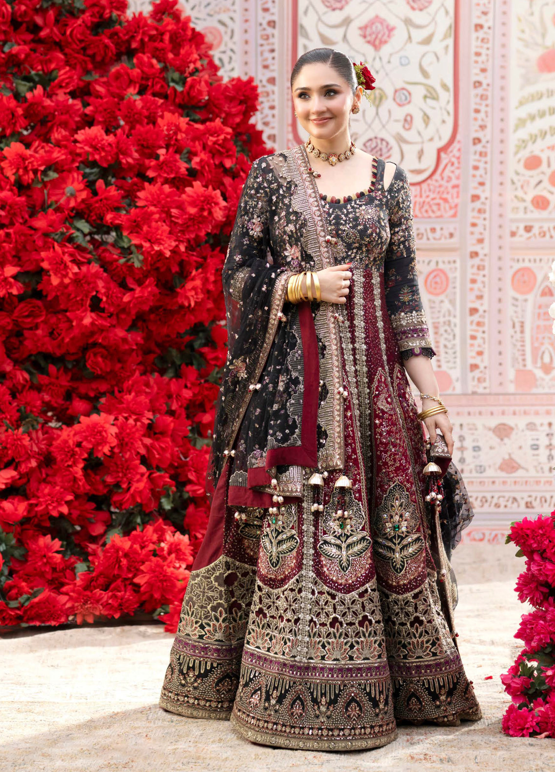 Jhoomro By Nureh Luxury Embroidered Raw Silk 3 Piece Unstitched Suit NU26JLF D-NL-95 EMARA Jhoomro By Nureh Luxury Embroidered Raw Silk 3 Piece Unstitched Suit NU26JLF D-NL-95 EMARA