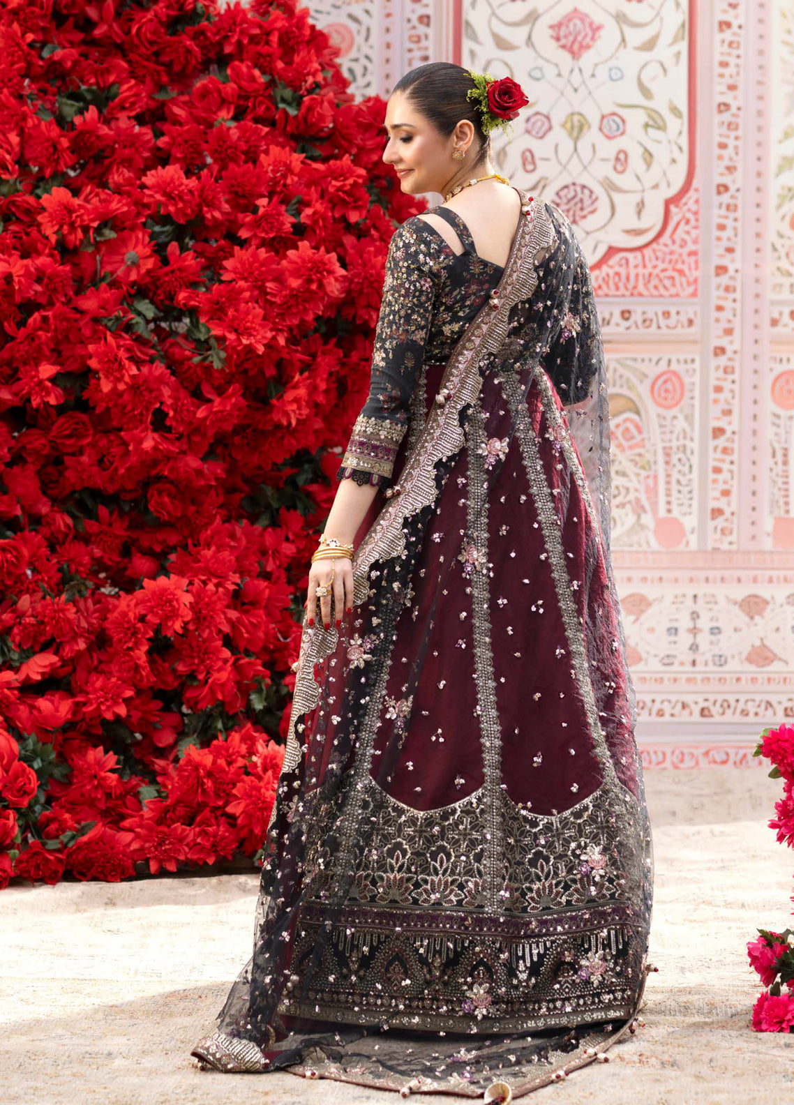 Jhoomro By Nureh Luxury Embroidered Raw Silk 3 Piece Unstitched Suit NU26JLF D-NL-95 EMARA Jhoomro By Nureh Luxury Embroidered Raw Silk 3 Piece Unstitched Suit NU26JLF D-NL-95 EMARA