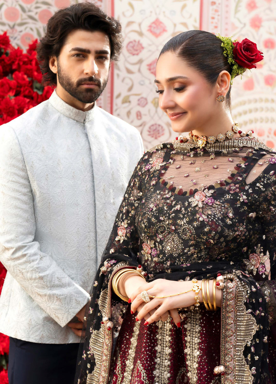 Jhoomro By Nureh Luxury Embroidered Raw Silk 3 Piece Unstitched Suit NU26JLF D-NL-95 EMARA Jhoomro By Nureh Luxury Embroidered Raw Silk 3 Piece Unstitched Suit NU26JLF D-NL-95 EMARA