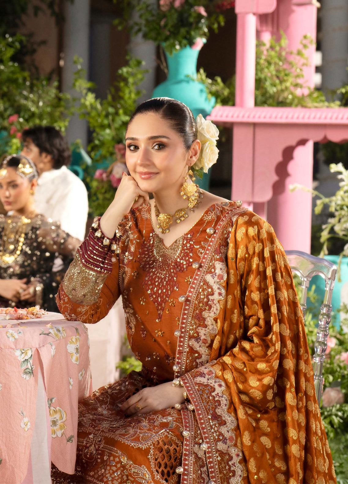 Jhoomro By Nureh Luxury Embroidered Silk 3 Piece Unstitched Suit NU26JLF D-NL-98 ELYANA Jhoomro By Nureh Luxury Embroidered Silk 3 Piece Unstitched Suit NU26JLF D-NL-98 ELYANA