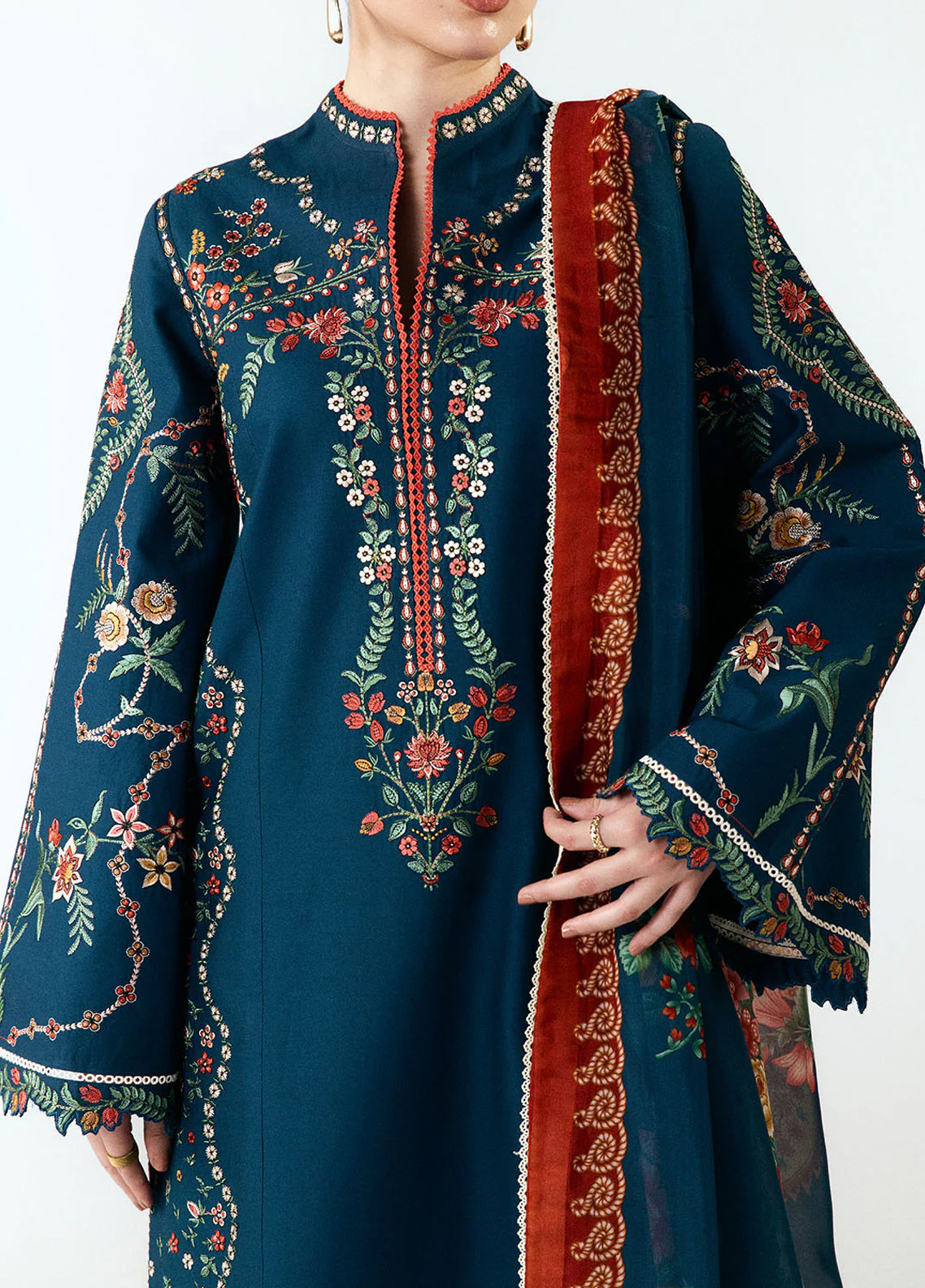 Jugnu Eid Luxury Embroidered Cotton 3 Piece Unstitched Suit JL26ELE3 D-AGNA Jugnu Eid Luxury Embroidered Cotton 3 Piece Unstitched Suit JL26ELE3 D-AGNA
