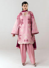 Jugnu Eid Luxury Embroidered Cotton 3 Piece Unstitched Suit JL26ELE3 D-NANYA