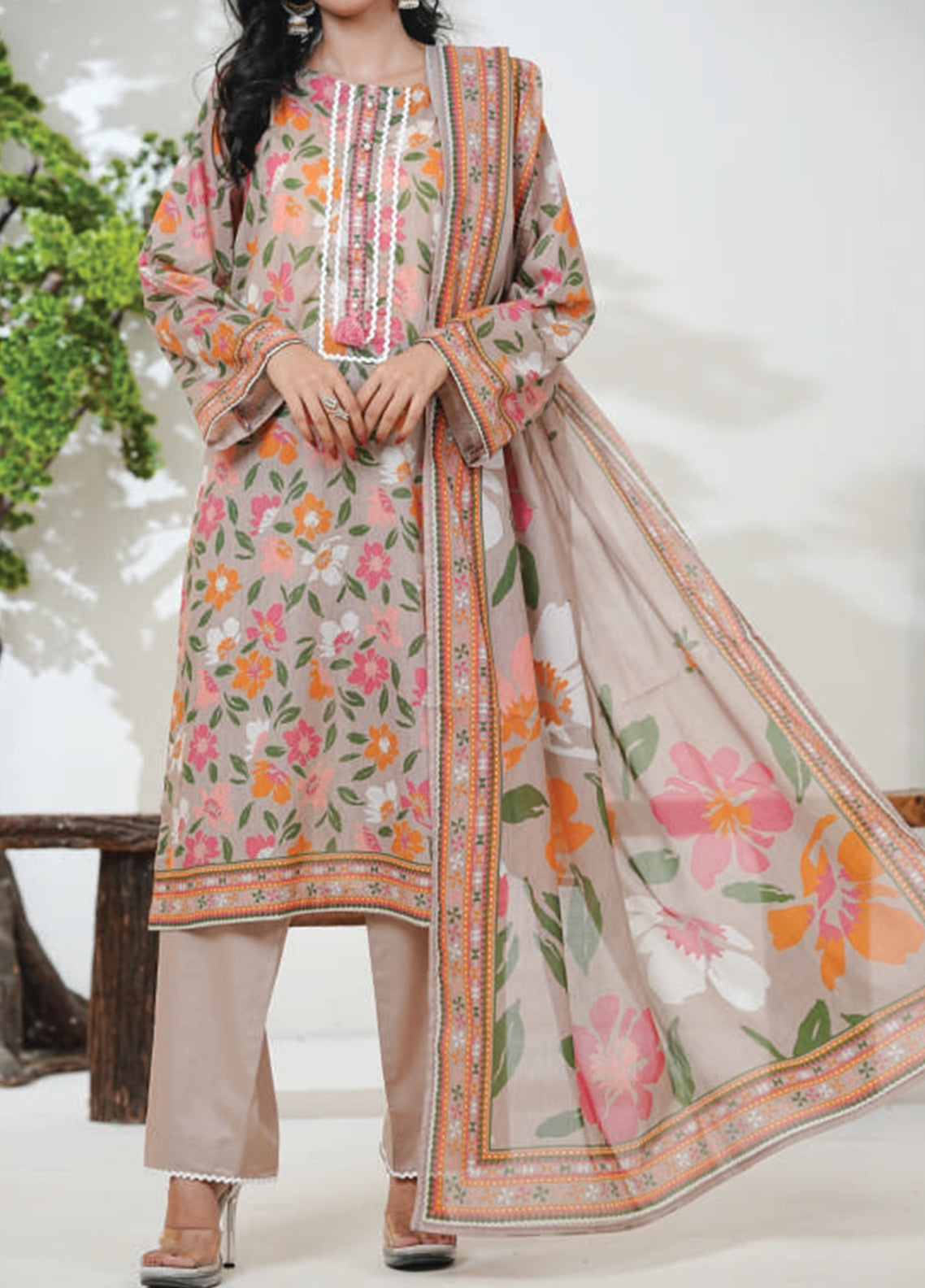 Kainat By Aizal Printed Lawn 3 Piece Stitched Suit AL26KPV3 D-751 Kainat By Aizal Printed Lawn 3 Piece Stitched Suit AL26KPV3 D-751