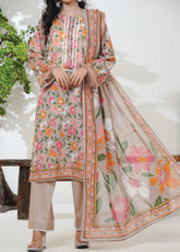 Kainat By Aizal Printed Lawn 3 Piece Stitched Suit AL26KPV3 D-751