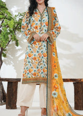 Kainat By Aizal Printed Lawn 3 Piece Stitched Suit AL26KPV3 D-775