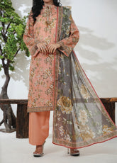 Kainat By Aizal Printed Lawn 3 Piece Stitched Suit AL26KPV3 D-776