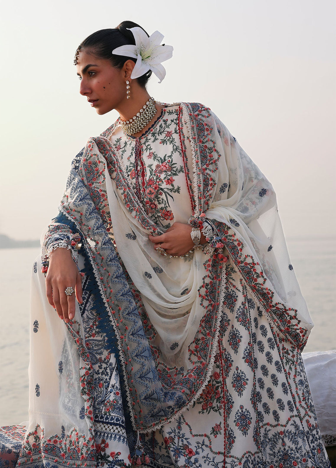 Kalabagh By Hussain Rehar Luxury Embroidered Lawn 3 Piece Unstitched Suit HR26KB D-04 YUKI Kalabagh By Hussain Rehar Luxury Embroidered Lawn 3 Piece Unstitched Suit HR26KB D-04 YUKI