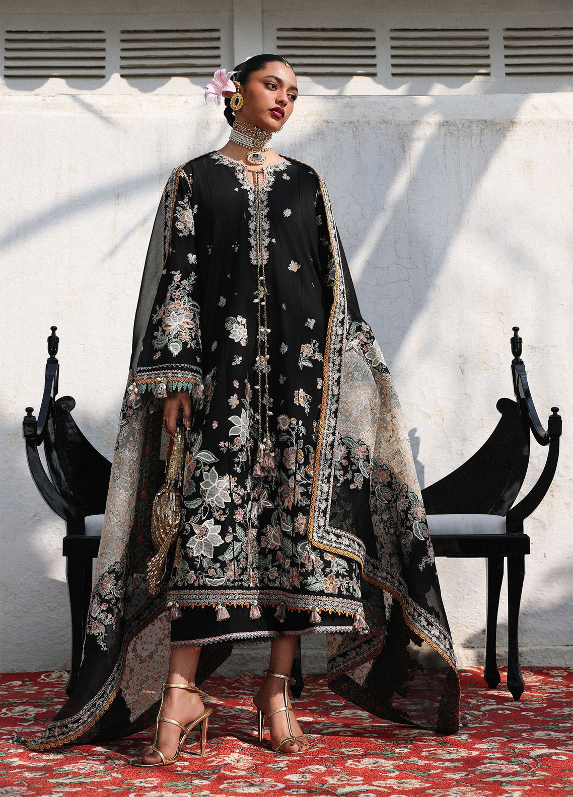 Kalabagh By Hussain Rehar Luxury Embroidered Lawn 3 Piece Unstitched Suit HR26KB D-08 SABLE Kalabagh By Hussain Rehar Luxury Embroidered Lawn 3 Piece Unstitched Suit HR26KB D-08 SABLE
