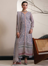 Kalani By Xenia Luxury Formals Embroidered Chiffon 3 Piece Unstitched Suit XE26KLF D-08 ISARA