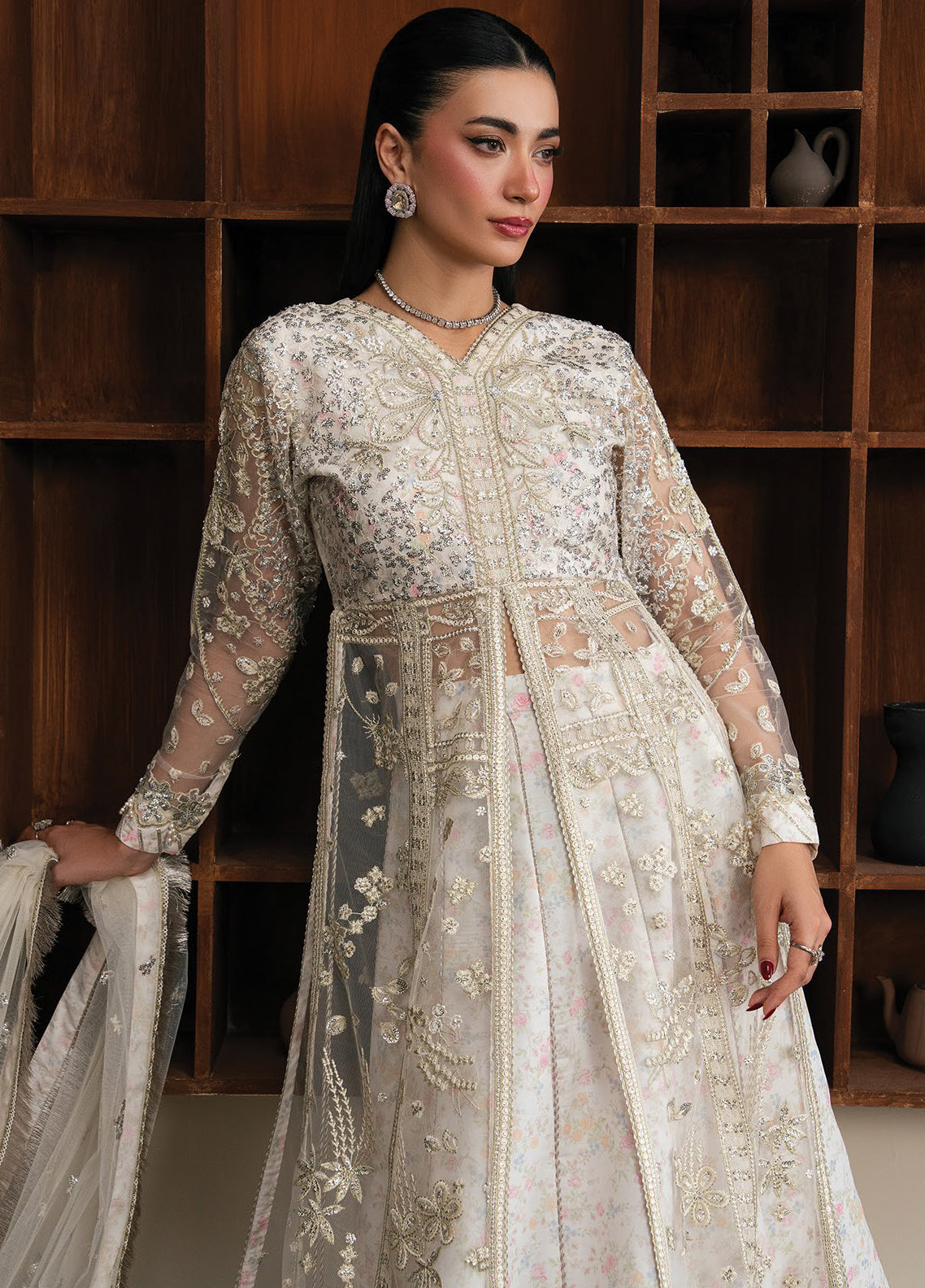 Kalani By Xenia Luxury Formals Embroidered Net 3 Piece Unstitched Suit XE26KLF D-07 LIORE Kalani By Xenia Luxury Formals Embroidered Net 3 Piece Unstitched Suit XE26KLF D-07 LIORE