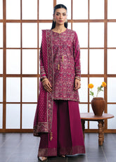Kalani By Xenia Luxury Formals Embroidered Raw Silk 3 Piece Unstitched Suit XE26KLF D-06 NAYRA