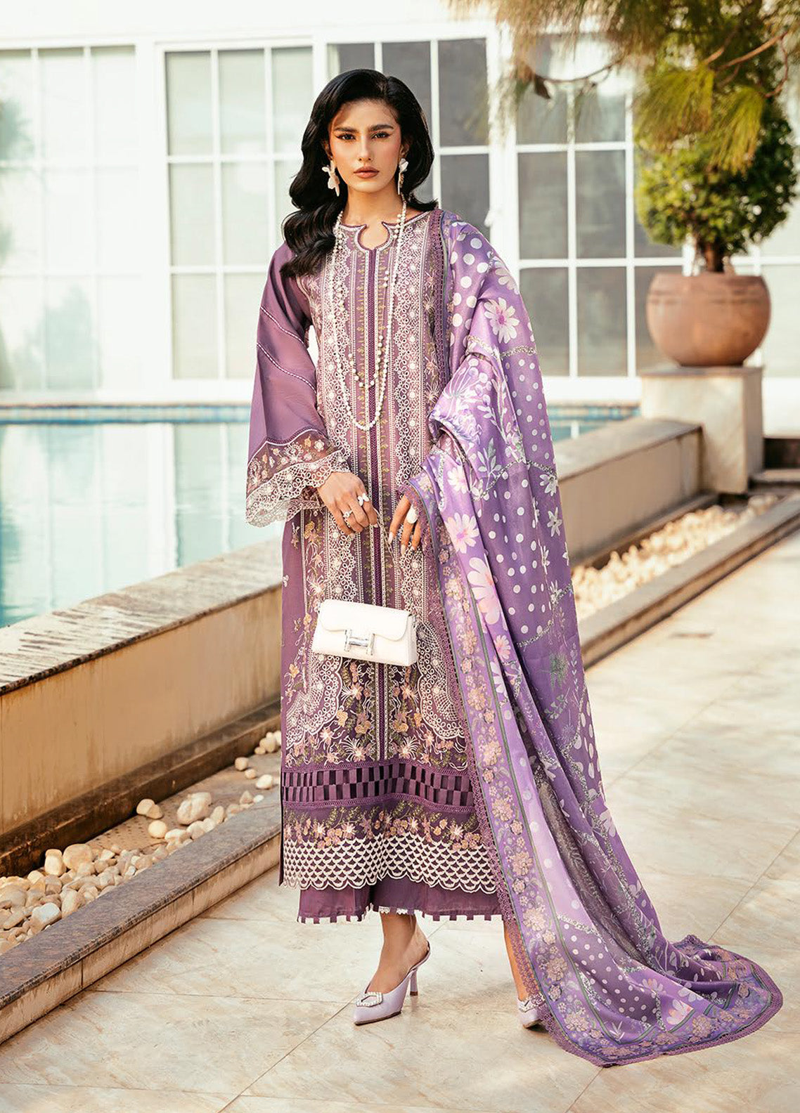 Kayra by Bin Ilyas Embroidered Lawn Suits Unstitched 3 Piece - BI25KL 311A Kayra by Bin Ilyas Embroidered Lawn Suits Unstitched 3 Piece - BI25KL 311A