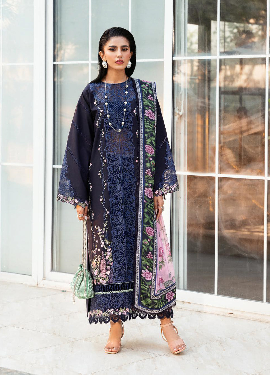 Kayra by Bin Ilyas Embroidered Lawn Suits Unstitched 3 Piece - BI25KL 314B Kayra by Bin Ilyas Embroidered Lawn Suits Unstitched 3 Piece - BI25KL 314B