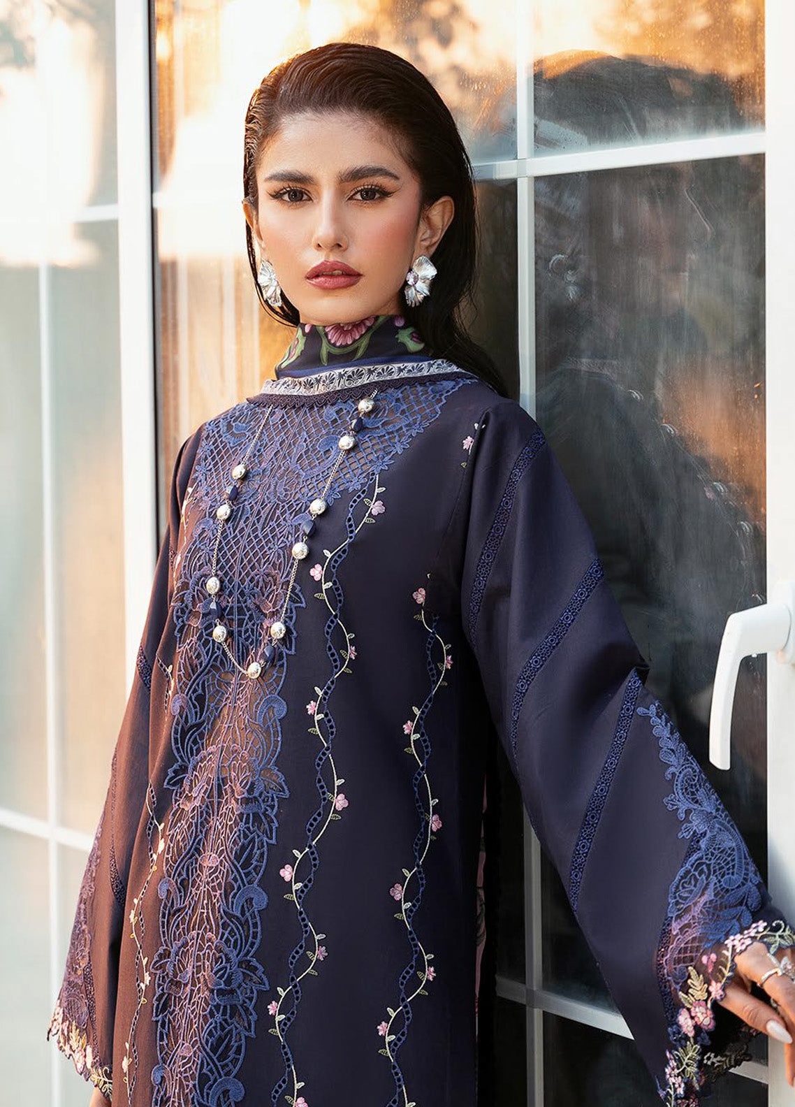 Kayra by Bin Ilyas Embroidered Lawn Suits Unstitched 3 Piece - BI25KL 314B Kayra by Bin Ilyas Embroidered Lawn Suits Unstitched 3 Piece - BI25KL 314B