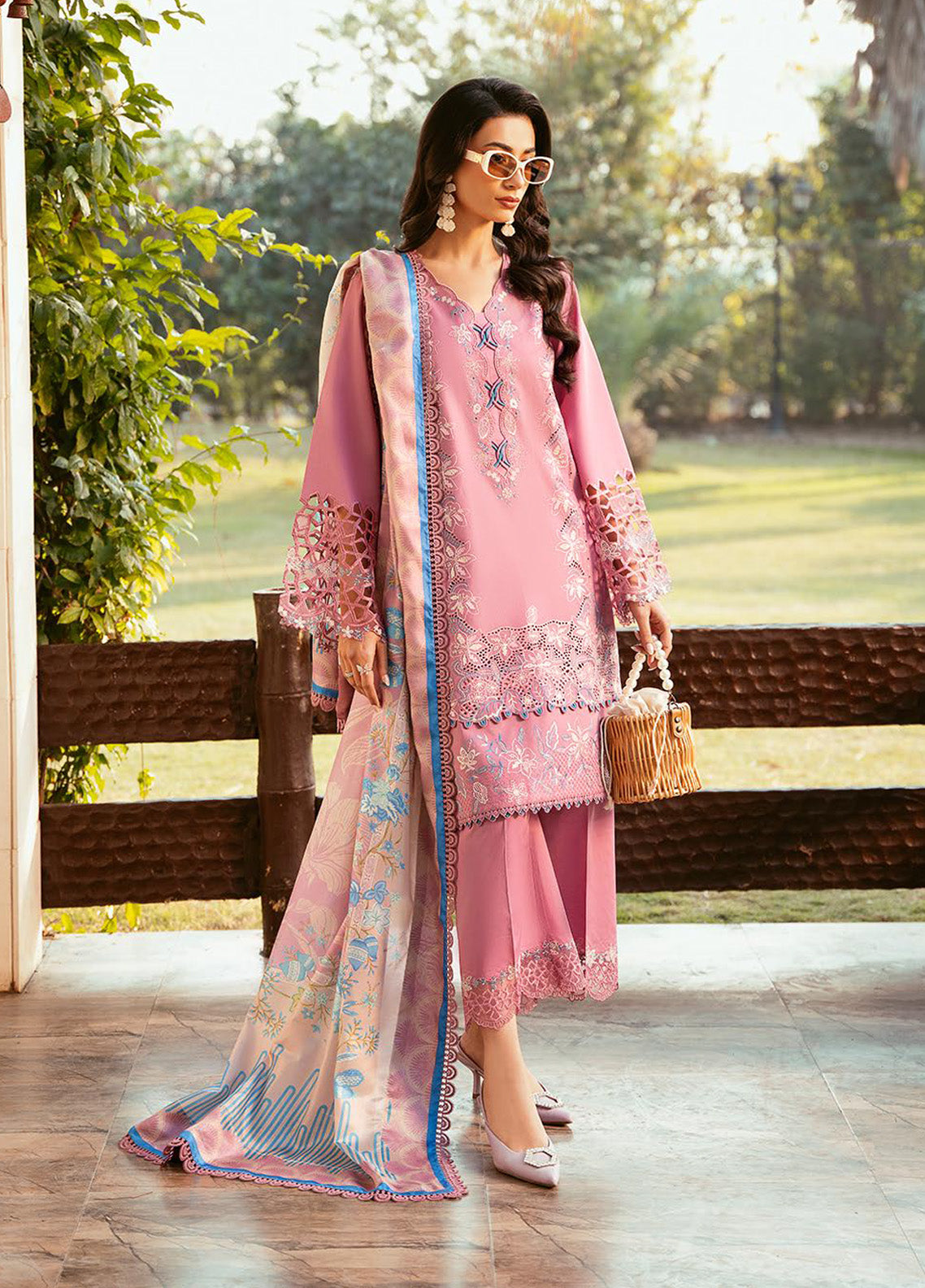 Kayra by Bin Ilyas Embroidered Lawn Suits Unstitched 3 Piece - BI25KL 315B Kayra by Bin Ilyas Embroidered Lawn Suits Unstitched 3 Piece - BI25KL 315B