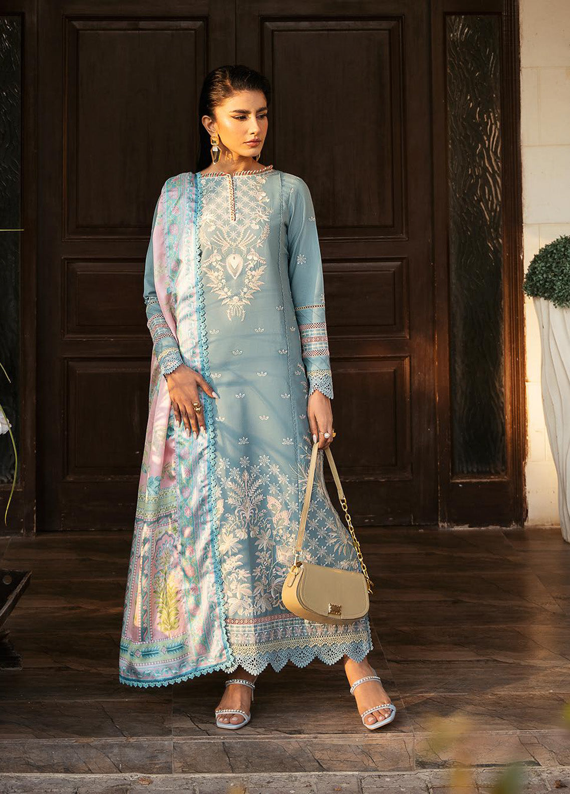 Kayra by Bin Ilyas Embroidered Lawn Suits Unstitched 3 Piece - BI25KL 316B Kayra by Bin Ilyas Embroidered Lawn Suits Unstitched 3 Piece - BI25KL 316B
