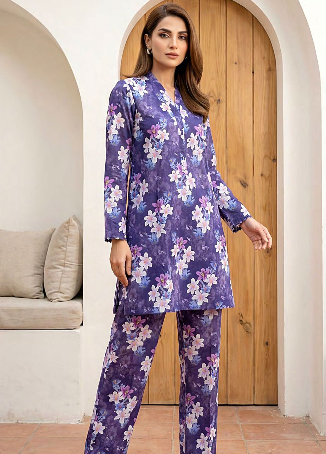 Khekasha By LSM Lakhany Printed Lawn 2 Piece Unstitched Shirt & Trouser LSM26KP D-05 Khekasha By LSM Lakhany Printed Lawn 2 Piece Unstitched Shirt & Trouser LSM26KP D-05