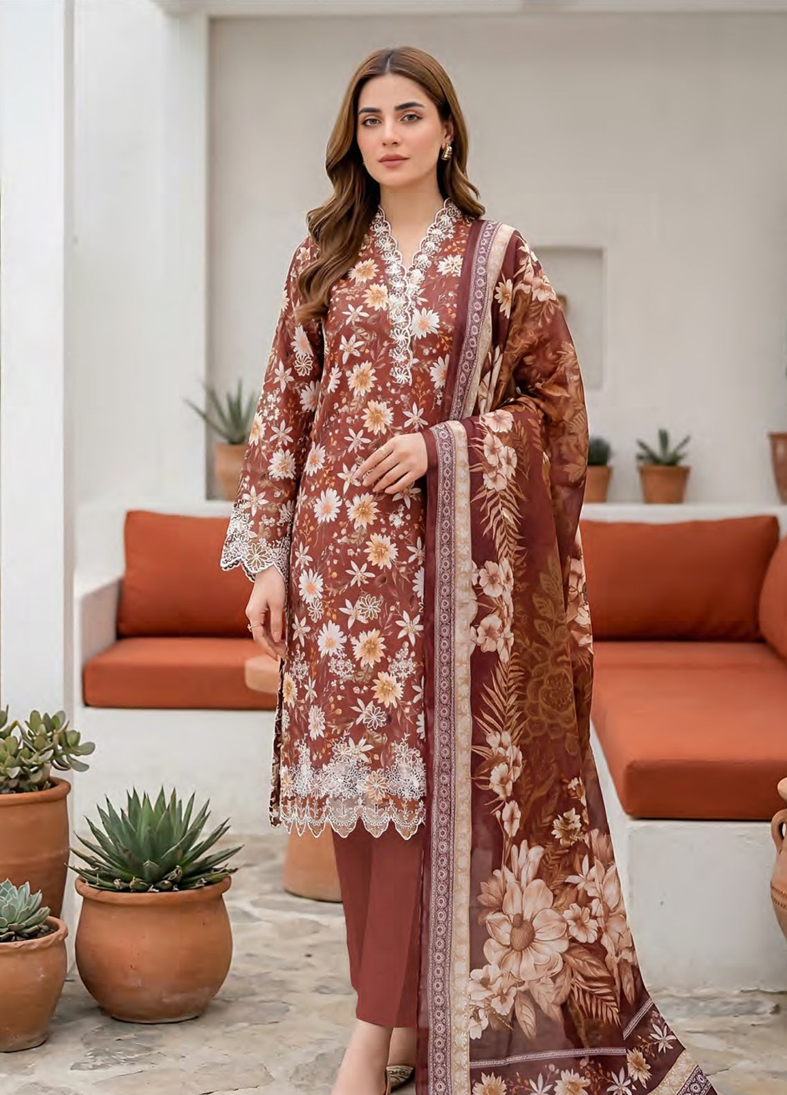 Komal By LSM Lakhany Embroidered Lawn 3 Piece Unstitched Suit LSM26KV2 D-LG-IZ-0605 Komal By LSM Lakhany Embroidered Lawn 3 Piece Unstitched Suit LSM26KV2 D-LG-IZ-0605