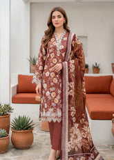 Komal By LSM Lakhany Embroidered Lawn 3 Piece Unstitched Suit LSM26KV2 D-LG-IZ-0605