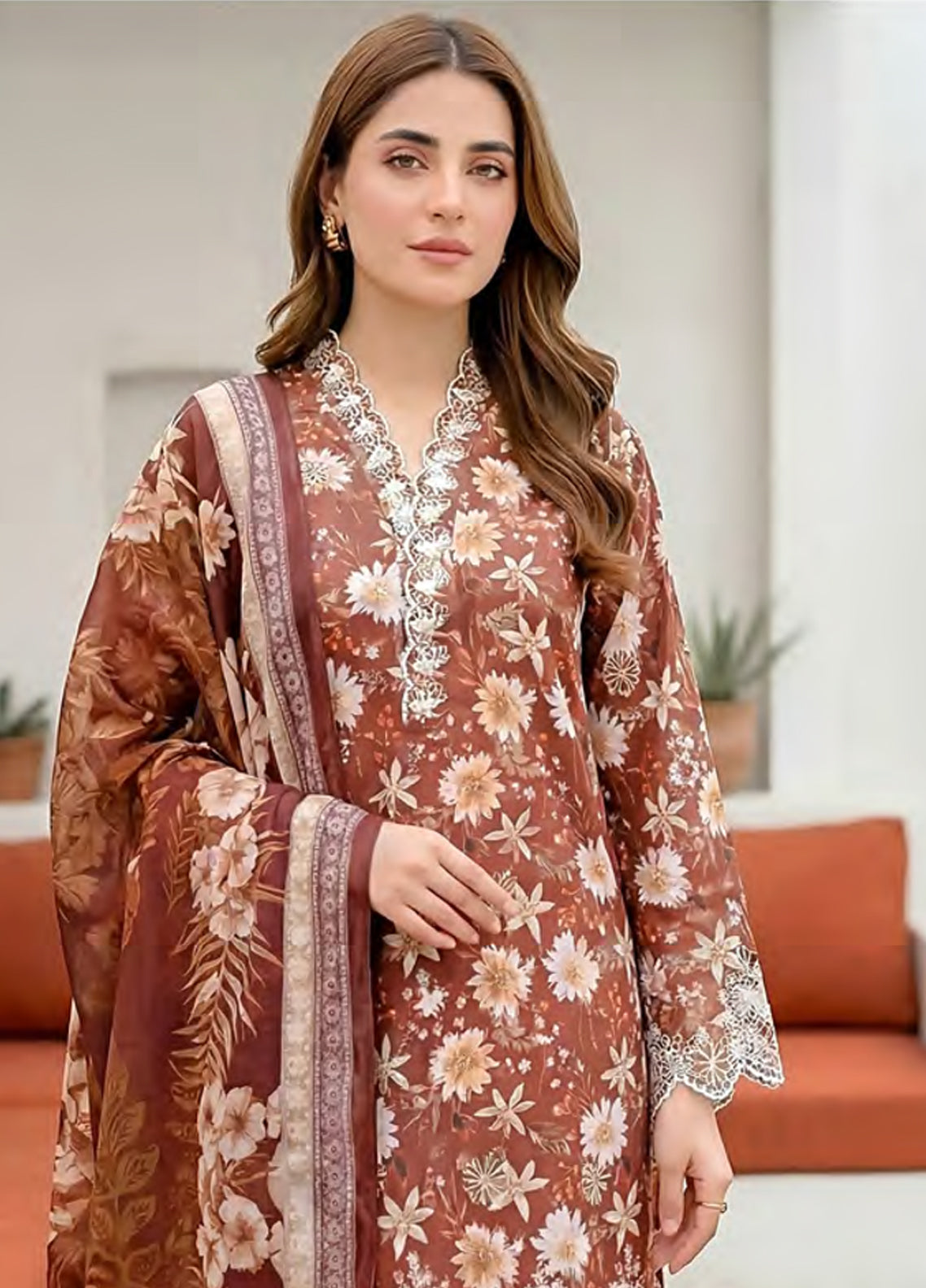 Komal By LSM Lakhany Embroidered Lawn 3 Piece Unstitched Suit LSM26KV2 D-LG-IZ-0605 Komal By LSM Lakhany Embroidered Lawn 3 Piece Unstitched Suit LSM26KV2 D-LG-IZ-0605