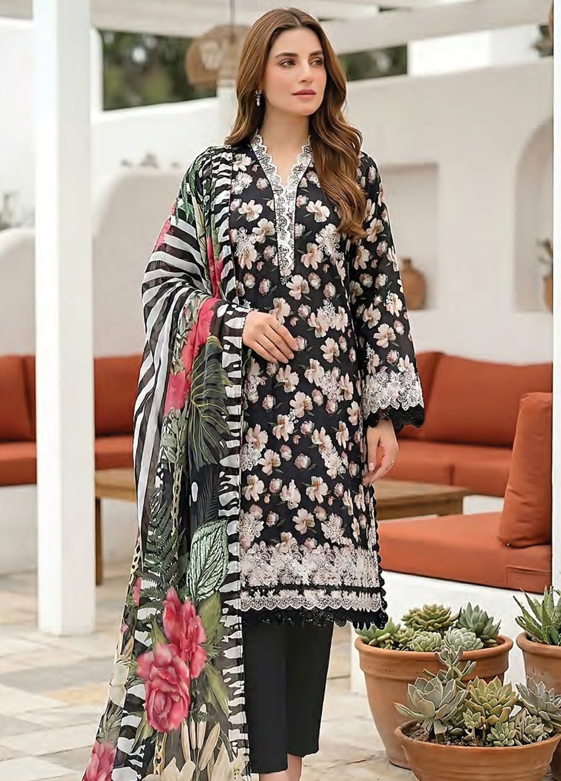 Komal By LSM Lakhany Embroidered Lawn 3 Piece Unstitched Suit LSM26KV2 D-LG-UB-0353 Komal By LSM Lakhany Embroidered Lawn 3 Piece Unstitched Suit LSM26KV2 D-LG-UB-0353