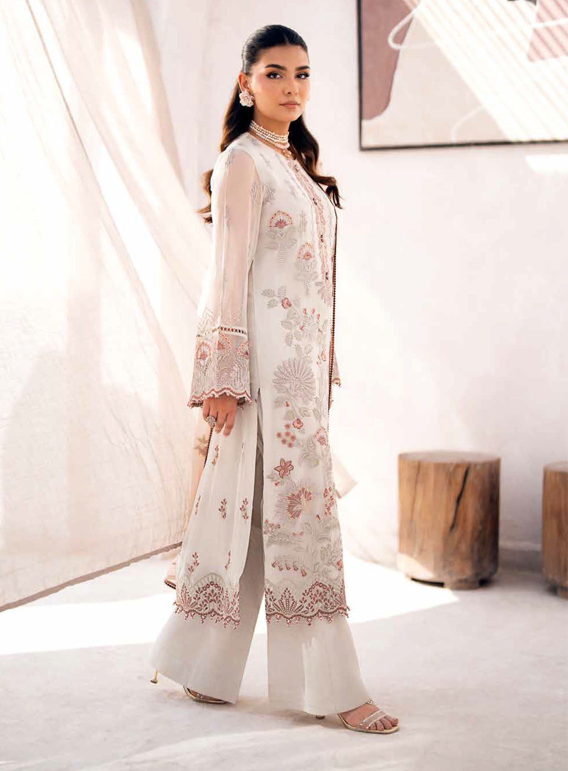 Kuch Khas By Flossie Embroidered Chiffon Suits Unstitched 3 Piece - FS24KKC K-1501 MIA Kuch Khas By Flossie Embroidered Chiffon Suits Unstitched 3 Piece - FS24KKC K-1501 MIA