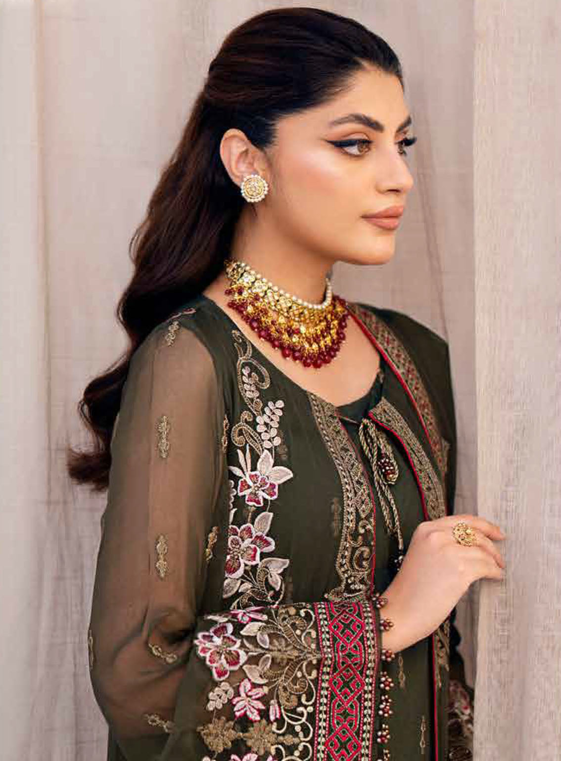 Kuch Khas By Flossie Embroidered Chiffon Suits Unstitched 3 Piece - FS24KKC K-1504 RAHA Kuch Khas By Flossie Embroidered Chiffon Suits Unstitched 3 Piece - FS24KKC K-1504 RAHA
