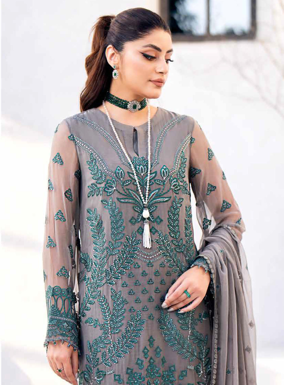 Kuch Khas By Flossie Embroidered Chiffon Suits Unstitched 3 Piece - FS24KKC K-1508 ELLE Kuch Khas By Flossie Embroidered Chiffon Suits Unstitched 3 Piece - FS24KKC K-1508 ELLE