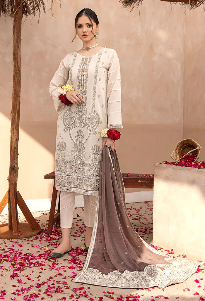 Laadli By Humdum Embroidered Lawn Unstitched 3 Piece Suit - 02 Laadli By Humdum Embroidered Lawn Unstitched 3 Piece Suit - 02