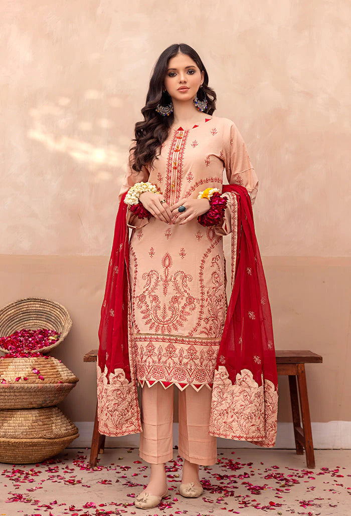 Laadli By Humdum Embroidered Lawn Unstitched 3 Piece Suit - 05 Laadli By Humdum Embroidered Lawn Unstitched 3 Piece Suit - 05