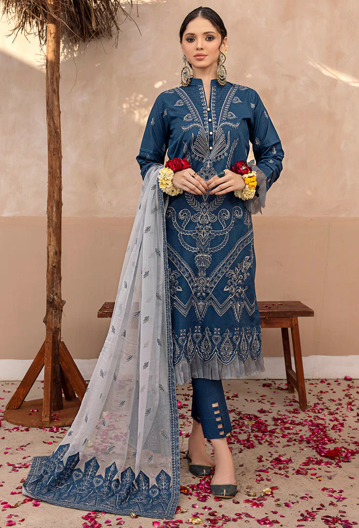 Laadli By Humdum Embroidered Lawn Unstitched 3 Piece Suit - 06 Laadli By Humdum Embroidered Lawn Unstitched 3 Piece Suit - 06